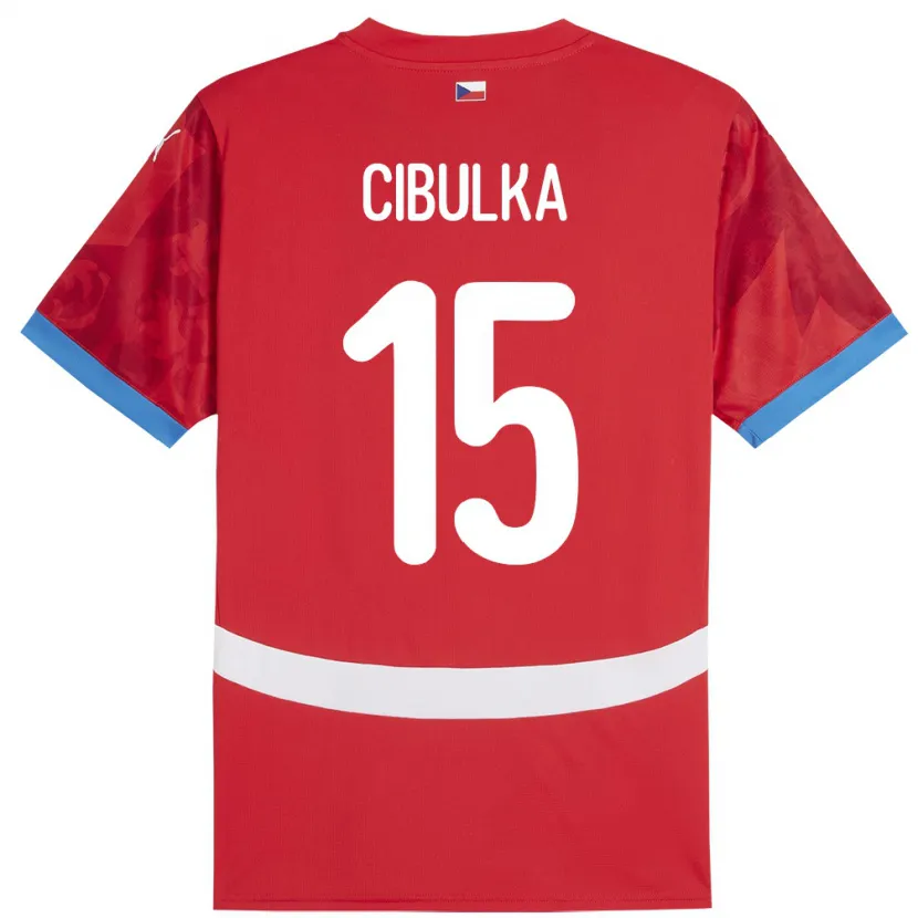 Danxen Męski Czechy Oskar Cibulka #15 Czerwony Domowa Koszulka 24-26 Koszulki Klubowe
