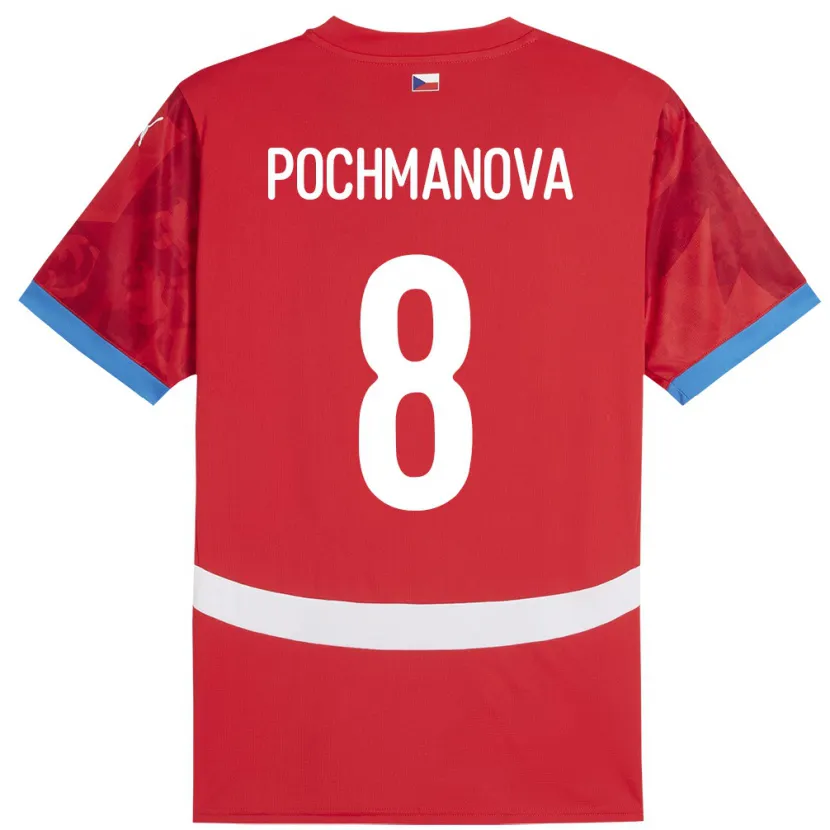 Danxen Męski Czechy Aneta Pochmanová #8 Czerwony Domowa Koszulka 24-26 Koszulki Klubowe