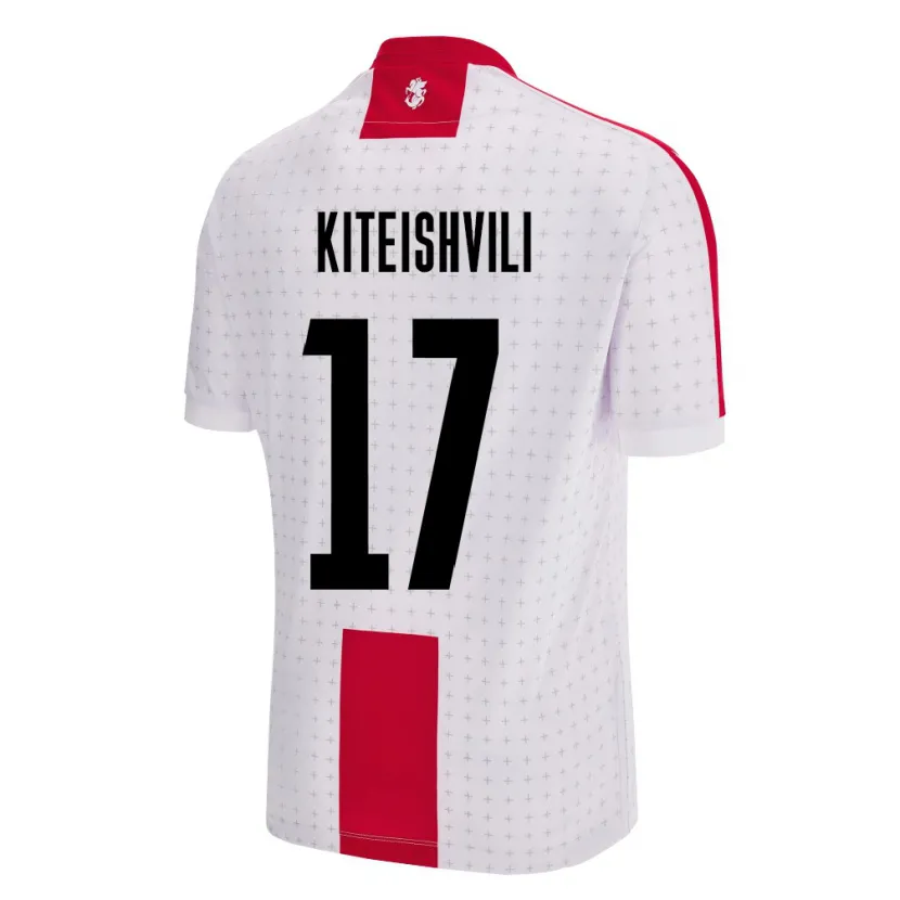 Danxen Męski Georgia Otar Kiteishvili #17 Biały Domowa Koszulka 24-26 Koszulki Klubowe