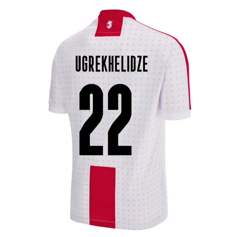 Danxen Męski Georgia Nikoloz Ugrekhelidze #22 Biały Domowa Koszulka 24-26 Koszulki Klubowe