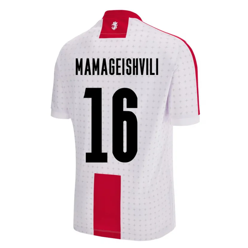 Danxen Męski Georgia Gizo Mamageishvili #16 Biały Domowa Koszulka 24-26 Koszulki Klubowe