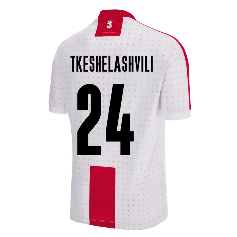Danxen Męski Georgia Amiran Tkeshelashvili #24 Biały Domowa Koszulka 24-26 Koszulki Klubowe
