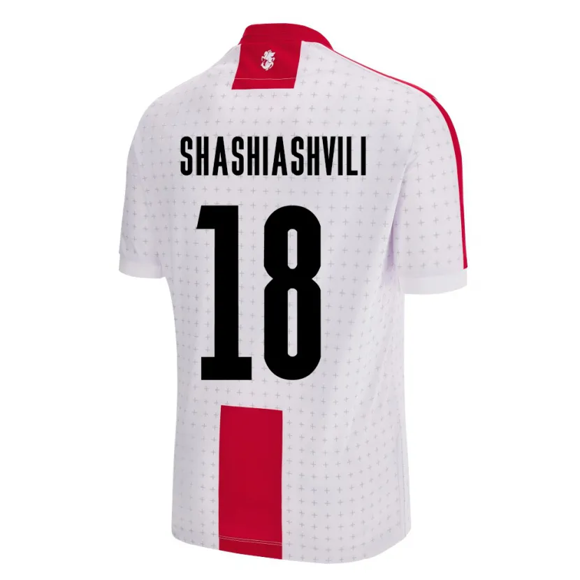 Danxen Męski Georgia Luka Shashiashvili #18 Biały Domowa Koszulka 24-26 Koszulki Klubowe