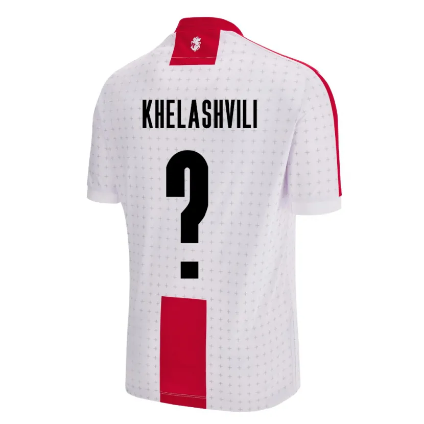 Danxen Męski Georgia Luka Khelashvili #0 Biały Domowa Koszulka 24-26 Koszulki Klubowe
