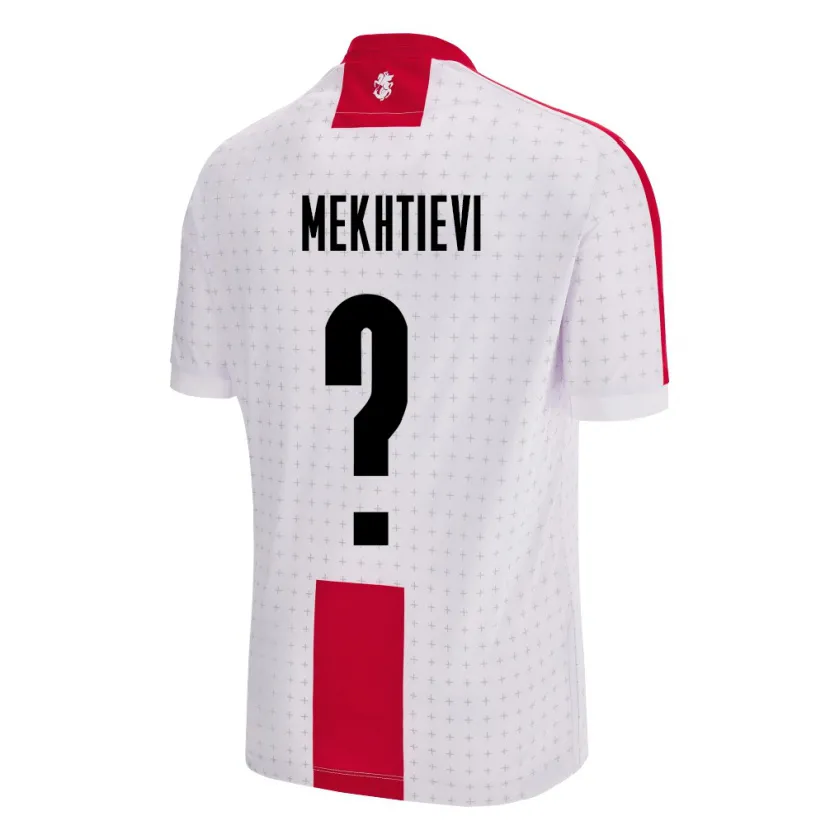Danxen Męski Georgia Iusib Mekhtievi #0 Biały Domowa Koszulka 24-26 Koszulki Klubowe