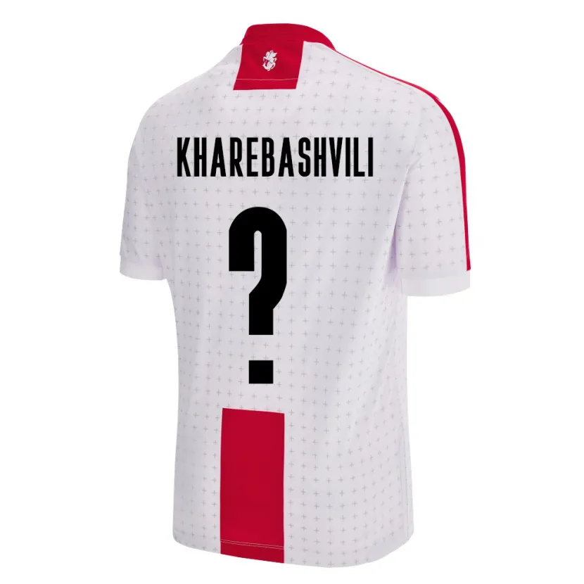 Danxen Męski Georgia Saba Kharebashvili #0 Biały Domowa Koszulka 24-26 Koszulki Klubowe