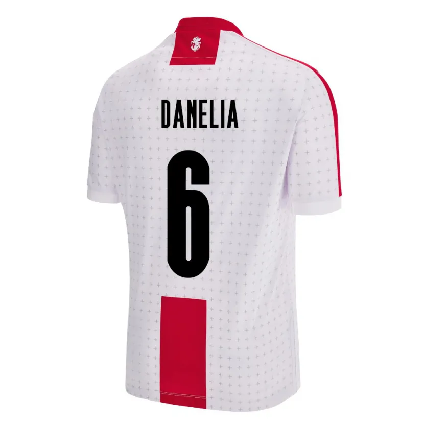 Danxen Męski Georgia Natia Danelia #6 Biały Domowa Koszulka 24-26 Koszulki Klubowe