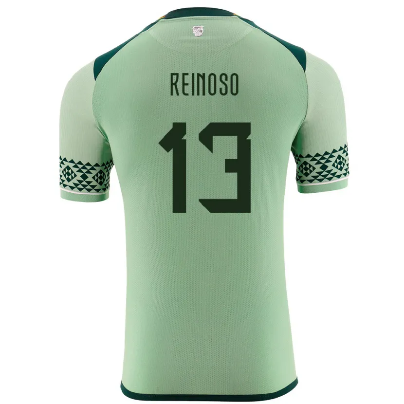 Danxen Męski Boliwia Jair Reinoso #13 Jasnozielony Domowa Koszulka 24-26 Koszulki Klubowe