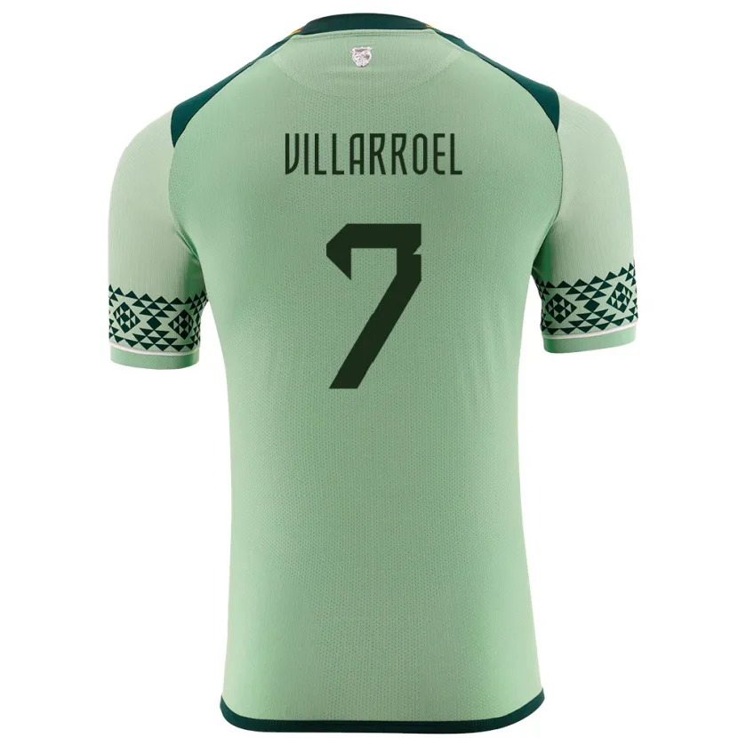 Danxen Męski Boliwia Miguel Villarroel #7 Jasnozielony Domowa Koszulka 24-26 Koszulki Klubowe