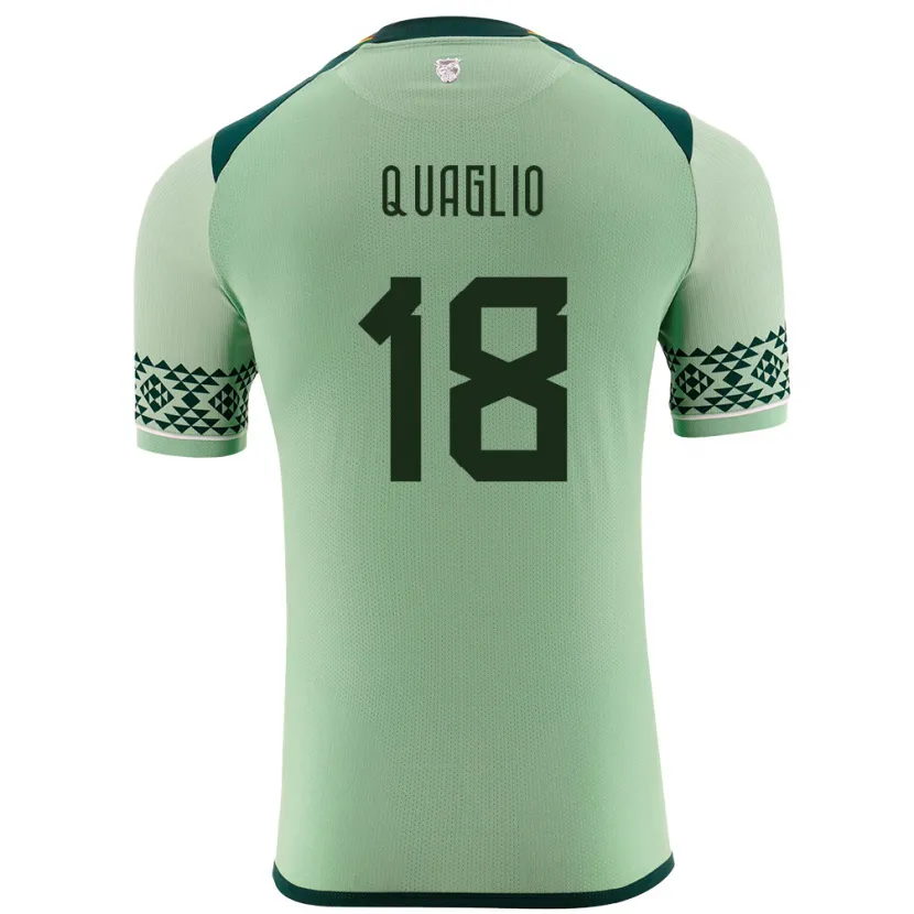 Danxen Męski Boliwia Fabricio Quaglio #18 Jasnozielony Domowa Koszulka 24-26 Koszulki Klubowe