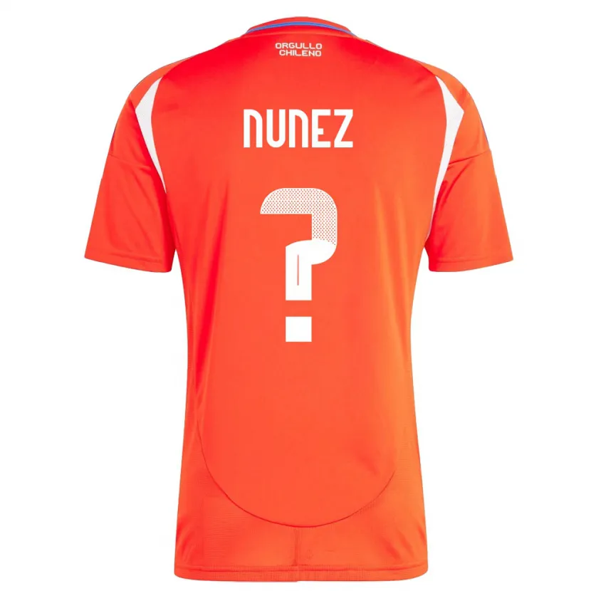 Danxen Męski Chile Renato Nuñez #0 Czerwony Domowa Koszulka 24-26 Koszulki Klubowe