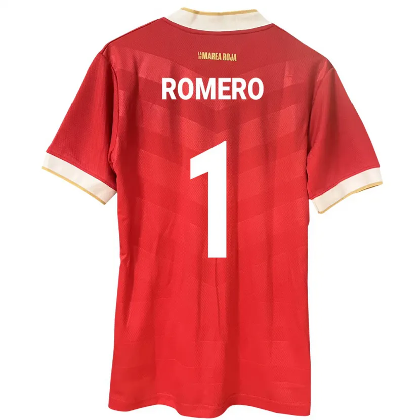 Danxen Męski Panama Manuel Romero #1 Czerwony Domowa Koszulka 24-26 Koszulki Klubowe