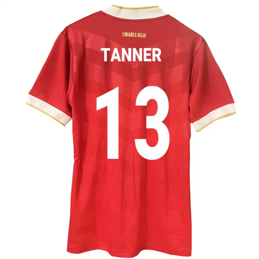 Danxen Męski Panama Riley Tanner #13 Czerwony Domowa Koszulka 24-26 Koszulki Klubowe