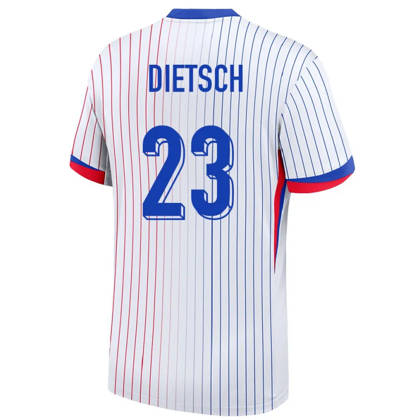 Danxen Męski Francja Guillaume Dietsch #23 Biały Wyjazdowa Koszulka 24-26 Koszulki Klubowe