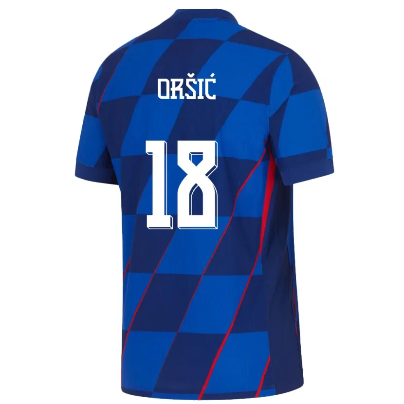 Danxen Męski Chorwacja Mislav Orsic #18 Niebieski Wyjazdowa Koszulka 24-26 Koszulki Klubowe