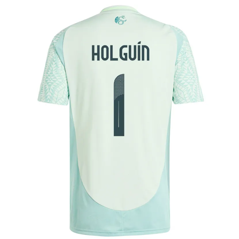 Danxen Męski Meksyk Hector Holguin #1 Lniana Zieleń Wyjazdowa Koszulka 24-26 Koszulki Klubowe