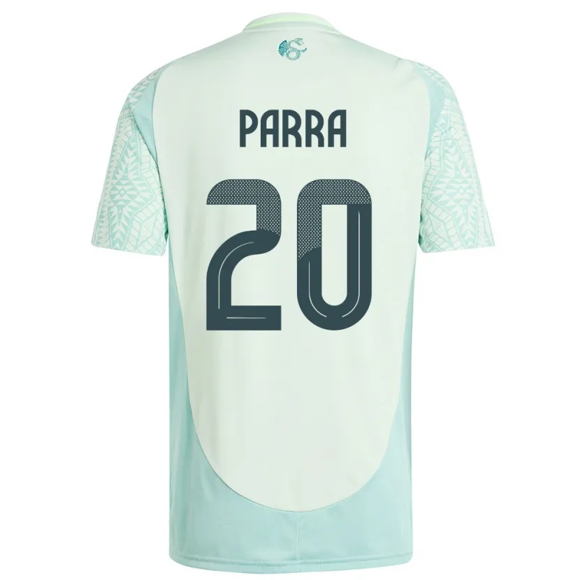 Danxen Męski Meksyk Rodrigo Parra #20 Lniana Zieleń Wyjazdowa Koszulka 24-26 Koszulki Klubowe