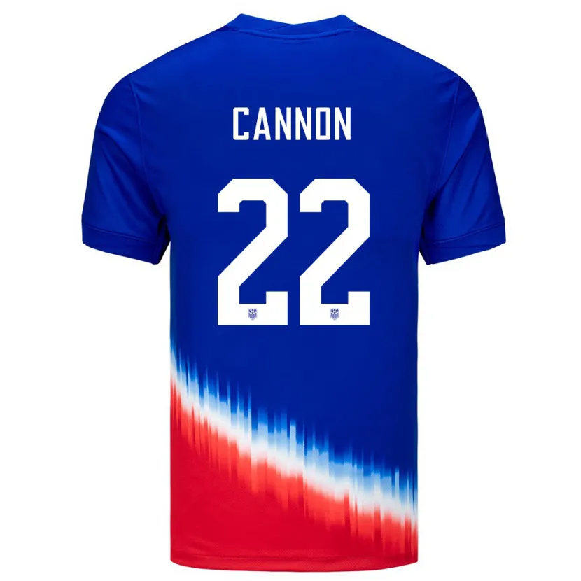 Danxen Męski Stany Zjednoczone Reggie Cannon #22 Niebieski Wyjazdowa Koszulka 24-26 Koszulki Klubowe