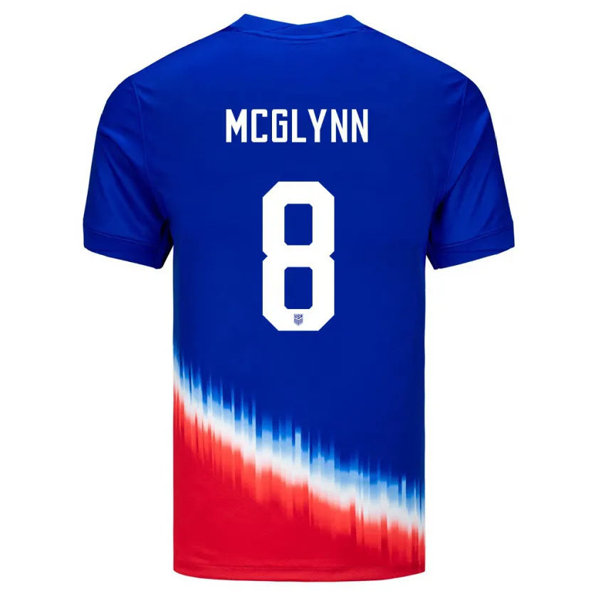 Danxen Męski Stany Zjednoczone Jack Mcglynn #8 Niebieski Wyjazdowa Koszulka 24-26 Koszulki Klubowe