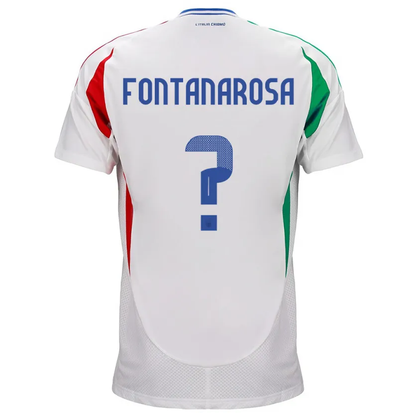 Danxen Męski Włochy Alessandro Fontanarosa #0 Biały Wyjazdowa Koszulka 24-26 Koszulki Klubowe