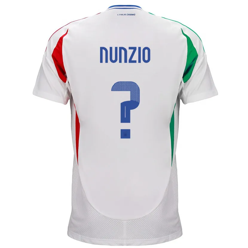 Danxen Męski Włochy Alessandro Di Nunzio #0 Biały Wyjazdowa Koszulka 24-26 Koszulki Klubowe