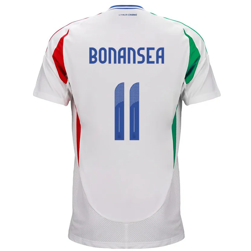 Danxen Męski Włochy Barbara Bonansea #11 Biały Wyjazdowa Koszulka 24-26 Koszulki Klubowe