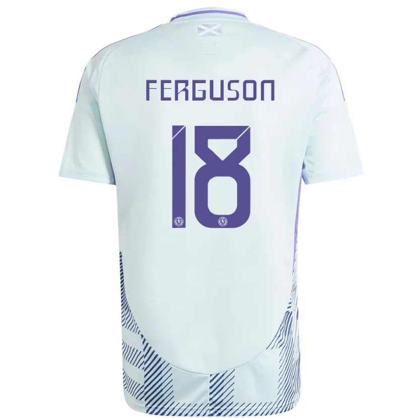 Danxen Męski Szkocja Lewis Ferguson #18 Jasno-Miętowy Błękit Wyjazdowa Koszulka 24-26 Koszulki Klubowe