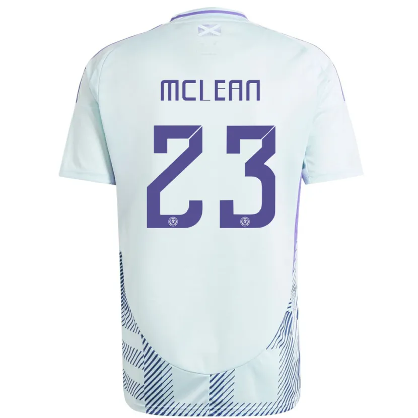 Danxen Męski Szkocja Kenny Mclean #23 Jasno-Miętowy Błękit Wyjazdowa Koszulka 24-26 Koszulki Klubowe