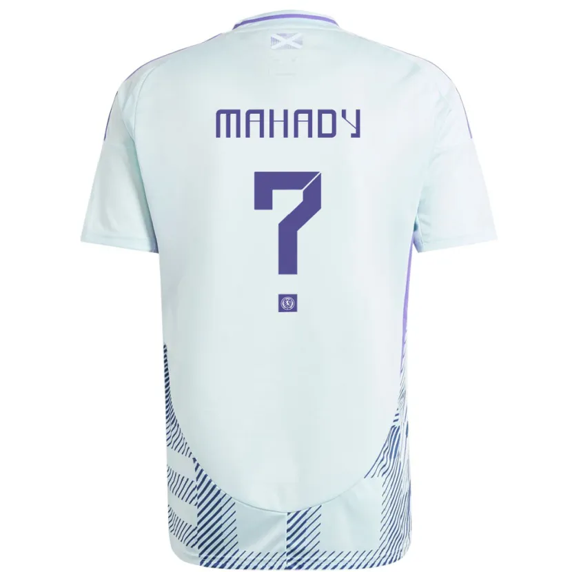 Danxen Męski Szkocja Rory Mahady #0 Jasno-Miętowy Błękit Wyjazdowa Koszulka 24-26 Koszulki Klubowe