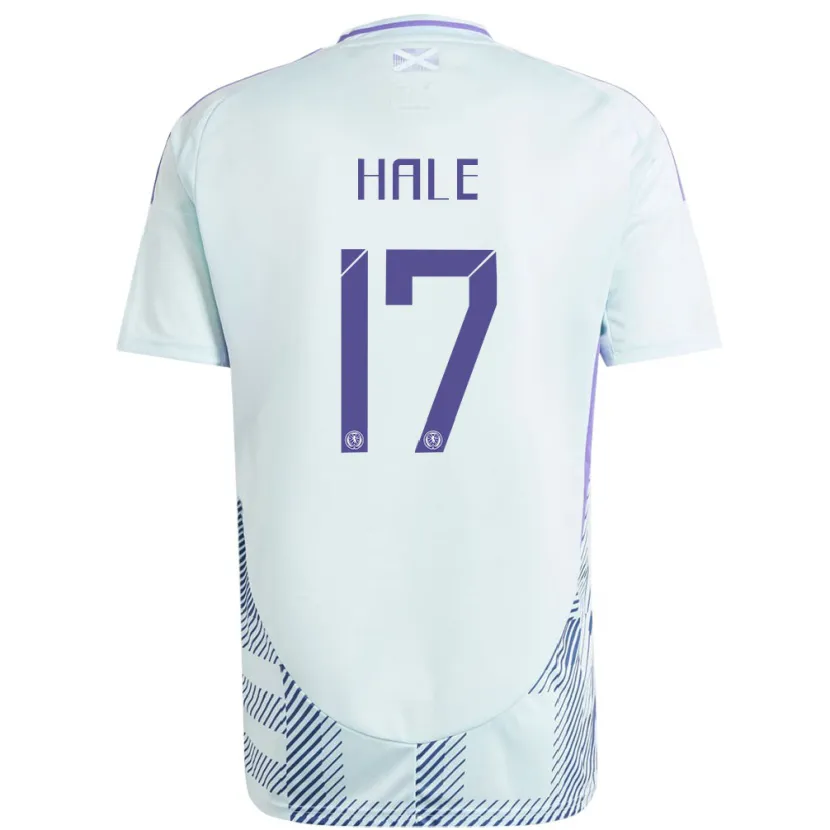 Danxen Męski Szkocja Finlay Hale #17 Jasno-Miętowy Błękit Wyjazdowa Koszulka 24-26 Koszulki Klubowe