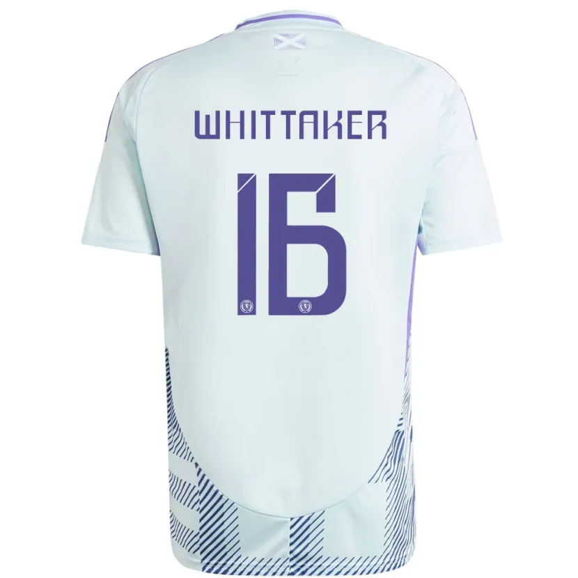 Danxen Męski Szkocja Rory Whittaker #16 Jasno-Miętowy Błękit Wyjazdowa Koszulka 24-26 Koszulki Klubowe