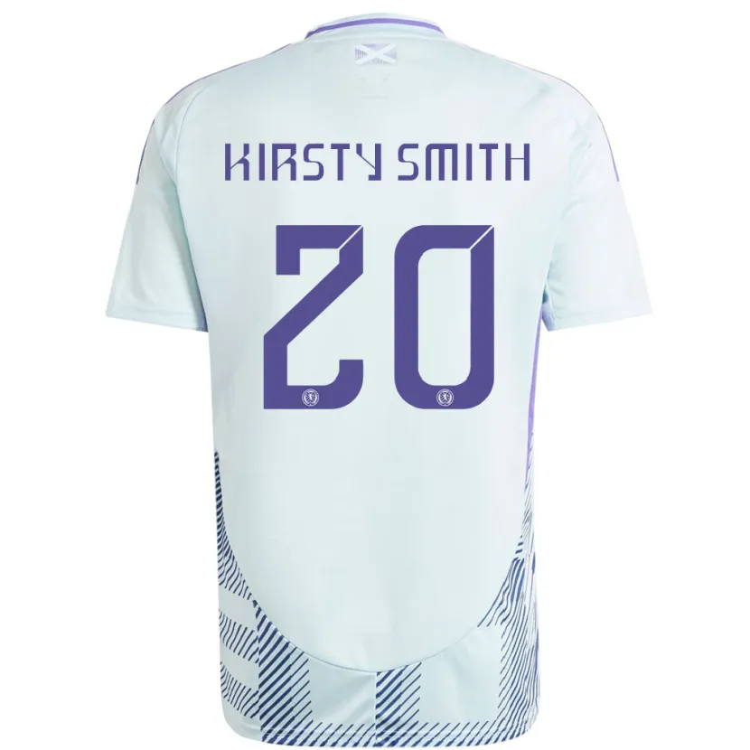 Danxen Męski Szkocja Kirsty Smith #20 Jasno-Miętowy Błękit Wyjazdowa Koszulka 24-26 Koszulki Klubowe