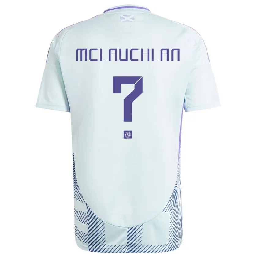 Danxen Męski Szkocja Rachel Mclauchlan #0 Jasno-Miętowy Błękit Wyjazdowa Koszulka 24-26 Koszulki Klubowe