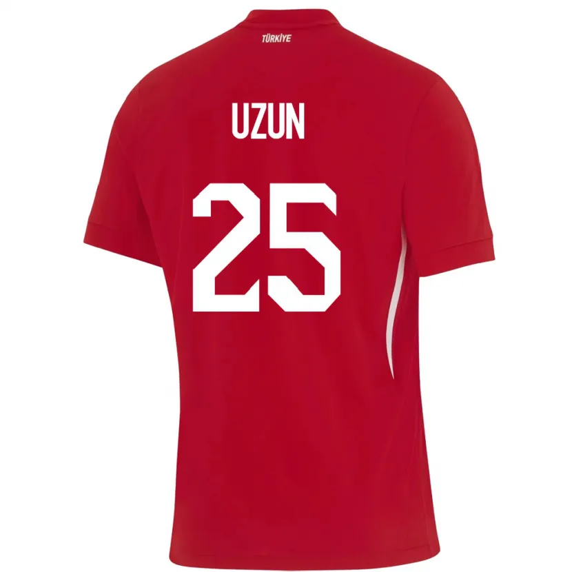 Danxen Męski Turcja Can Uzun #25 Czerwony Wyjazdowa Koszulka 24-26 Koszulki Klubowe