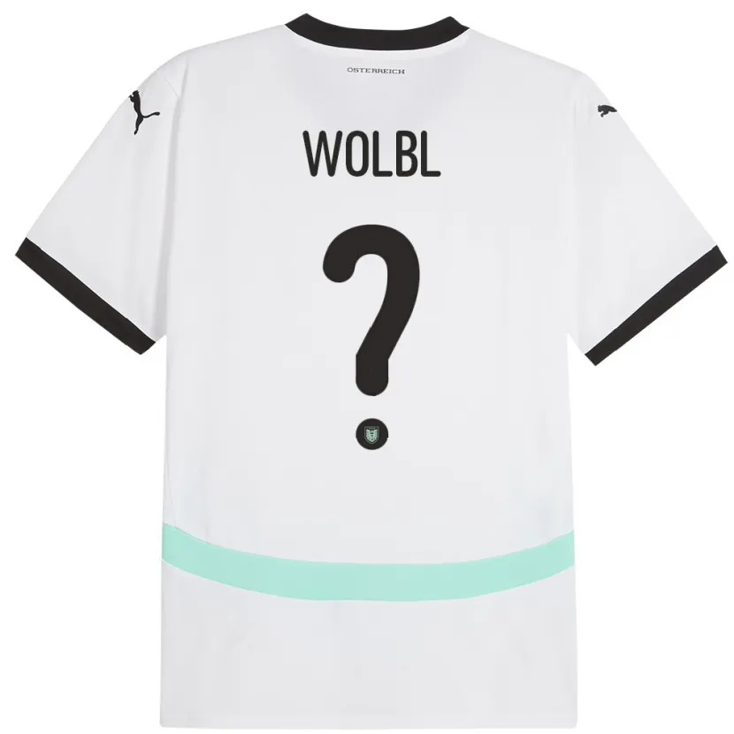 Danxen Męski Austria Christopher Wölbl #0 Biały Wyjazdowa Koszulka 24-26 Koszulki Klubowe