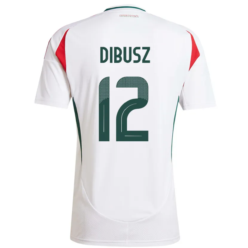 Danxen Męski Węgry Dénes Dibusz #12 Biały Wyjazdowa Koszulka 24-26 Koszulki Klubowe
