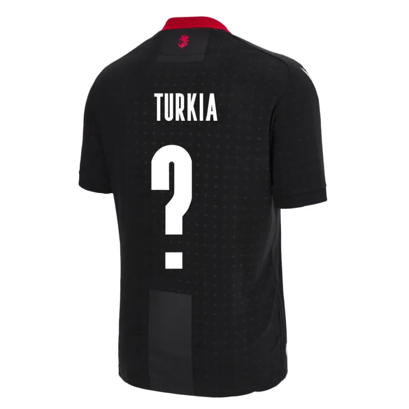 Danxen Męski Georgia Aleksandre Turkia #0 Czarny Wyjazdowa Koszulka 24-26 Koszulki Klubowe