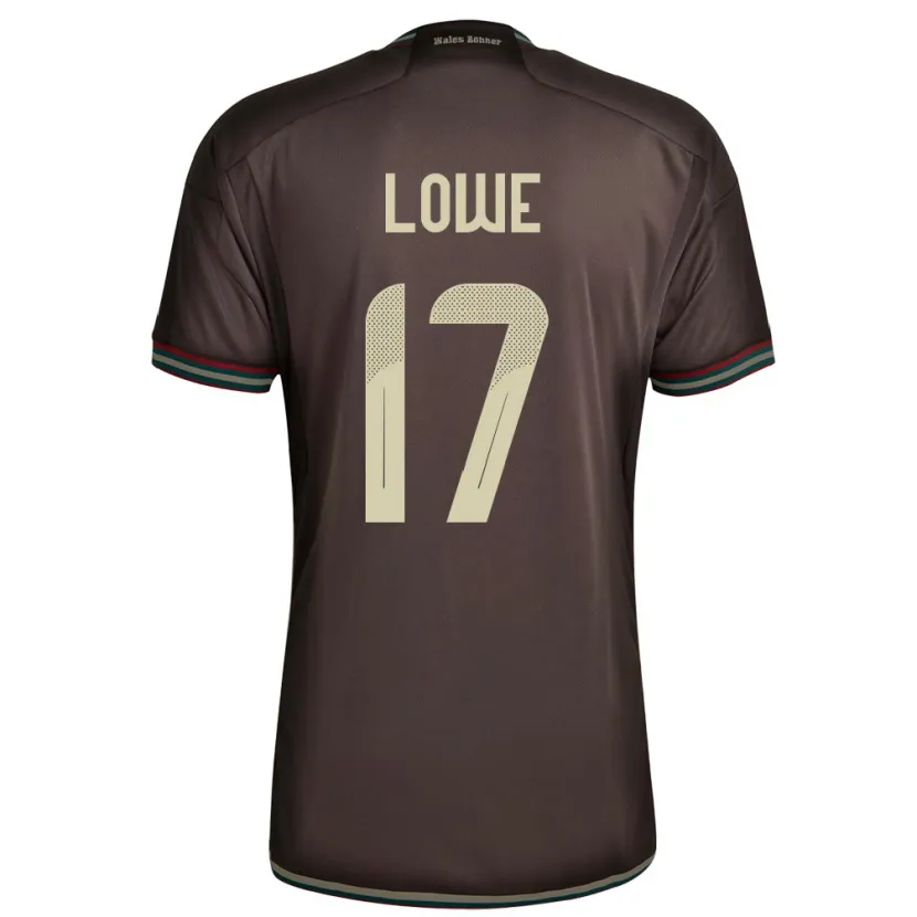 Danxen Męski Jamajka Damion Lowe #17 Nocny Brąz Wyjazdowa Koszulka 24-26 Koszulki Klubowe