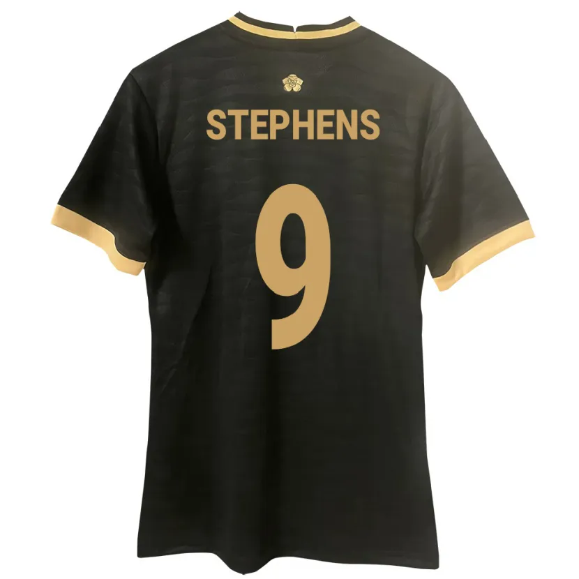 Danxen Męski Panama Alfredo Stephens #9 Czarny Wyjazdowa Koszulka 24-26 Koszulki Klubowe