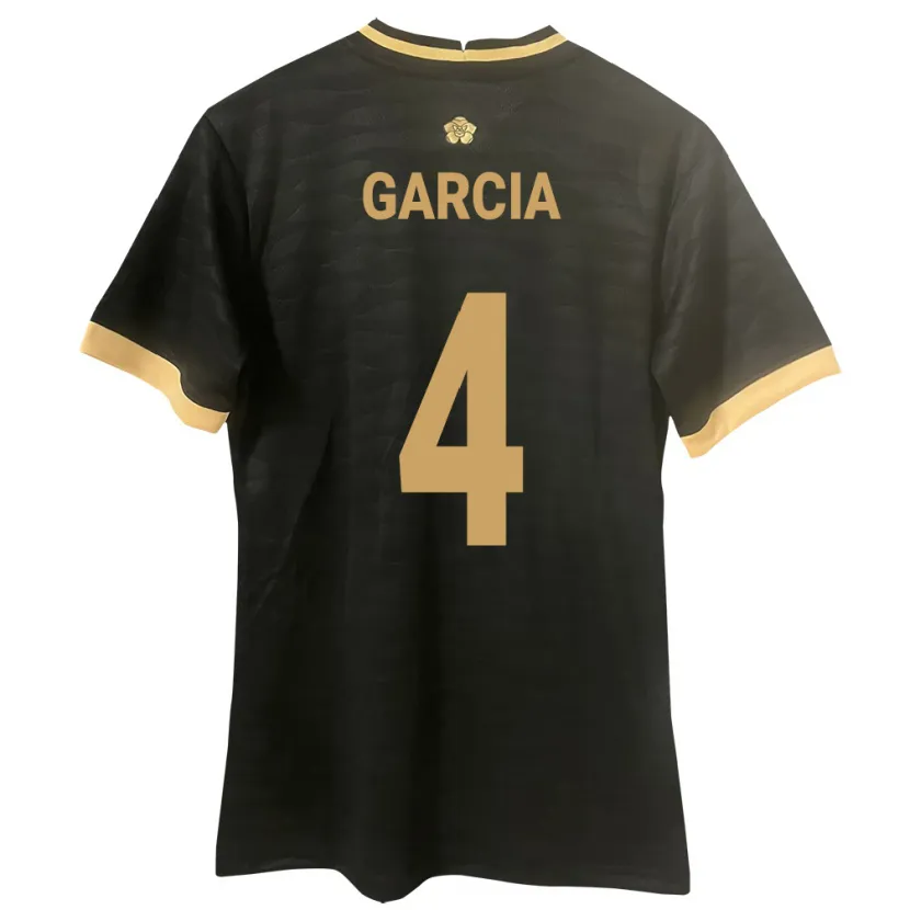 Danxen Męski Panama Giancarlos García #4 Czarny Wyjazdowa Koszulka 24-26 Koszulki Klubowe