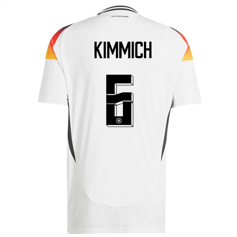 Danxen Kobiety Niemcy Joshua Kimmich #6 Biały Domowa Koszulka 24-26 Koszulki Klubowe