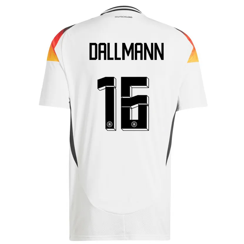 Danxen Kobiety Niemcy Linda Dallmann #16 Biały Domowa Koszulka 24-26 Koszulki Klubowe