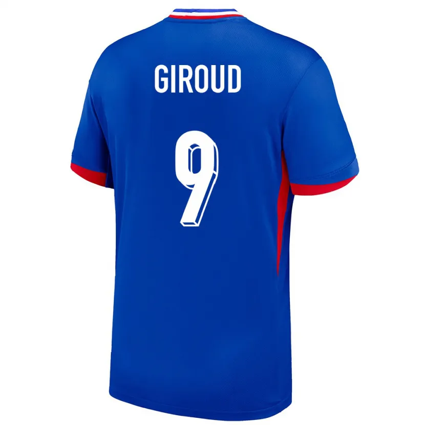 Danxen Kobiety Francja Olivier Giroud #9 Niebieski Domowa Koszulka 24-26 Koszulki Klubowe