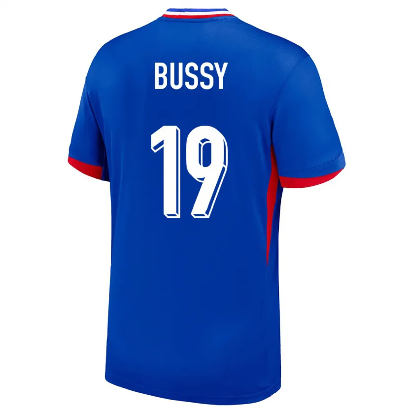 Danxen Kobiety Francja Kessya Bussy #19 Niebieski Domowa Koszulka 24-26 Koszulki Klubowe