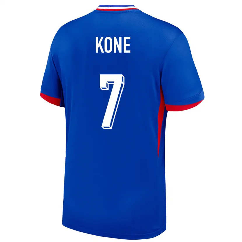 Danxen Kobiety Francja Kouadio Kone #7 Niebieski Domowa Koszulka 24-26 Koszulki Klubowe