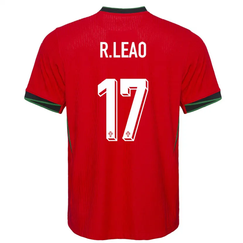 Danxen Kobiety Portugalia Rafael Leao #17 Czerwony Domowa Koszulka 24-26 Koszulki Klubowe
