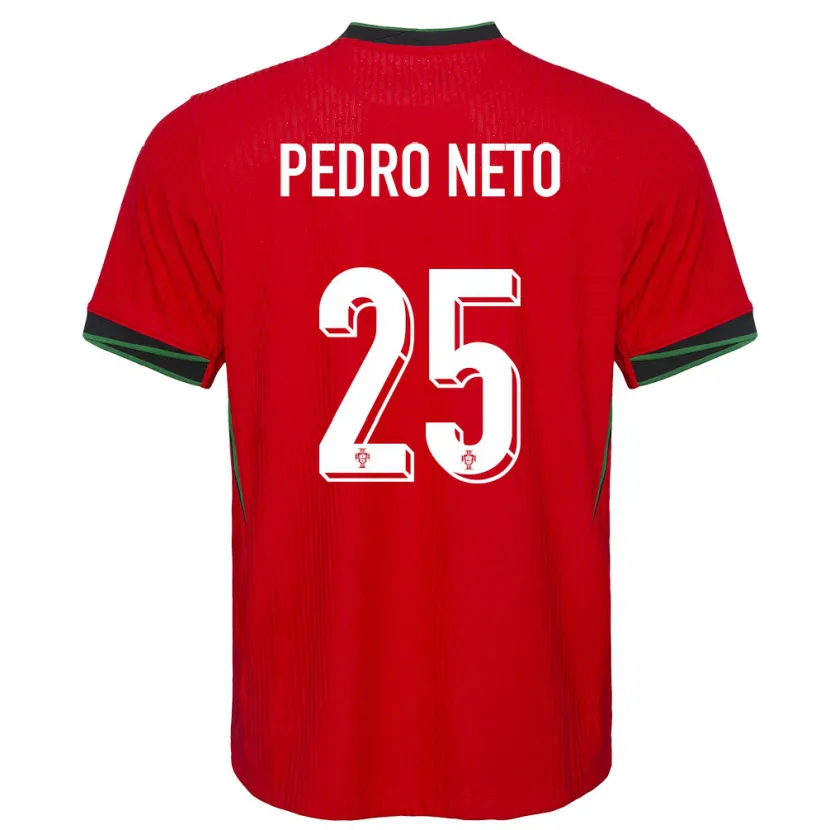 Danxen Kobiety Portugalia Pedro Neto #25 Czerwony Domowa Koszulka 24-26 Koszulki Klubowe