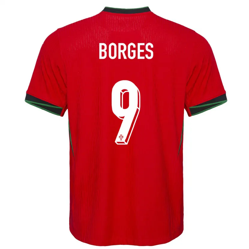 Danxen Kobiety Portugalia Ana Borges #9 Czerwony Domowa Koszulka 24-26 Koszulki Klubowe