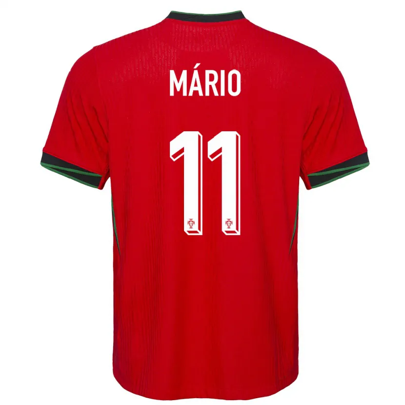 Danxen Kobiety Portugalia Joao Mario #11 Czerwony Domowa Koszulka 24-26 Koszulki Klubowe