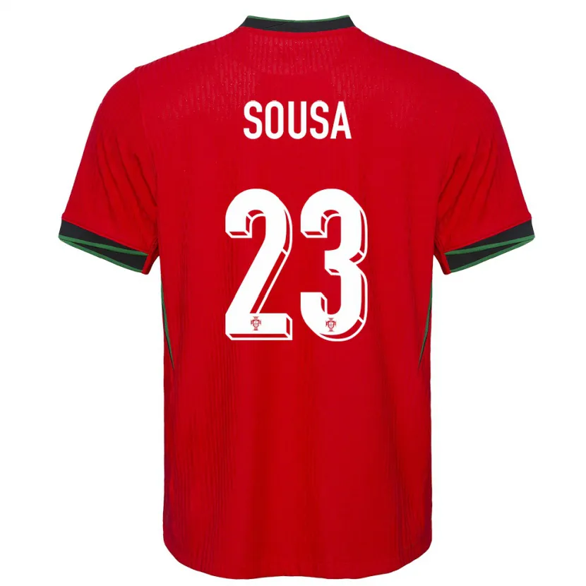 Danxen Kobiety Portugalia Afonso Sousa #23 Czerwony Domowa Koszulka 24-26 Koszulki Klubowe